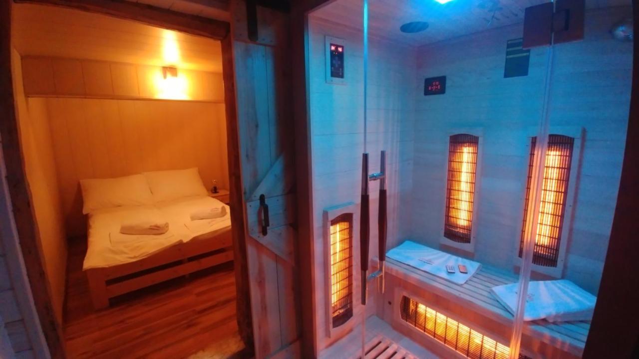 ŻywiecSielanowek - Orzechowa Chatka Z Sauna Wanna Termalna Jacuzziアパートメント エクステリア 写真